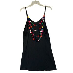 PITUSA Mini Pom Pom Dress black Standard Size O/S NEW